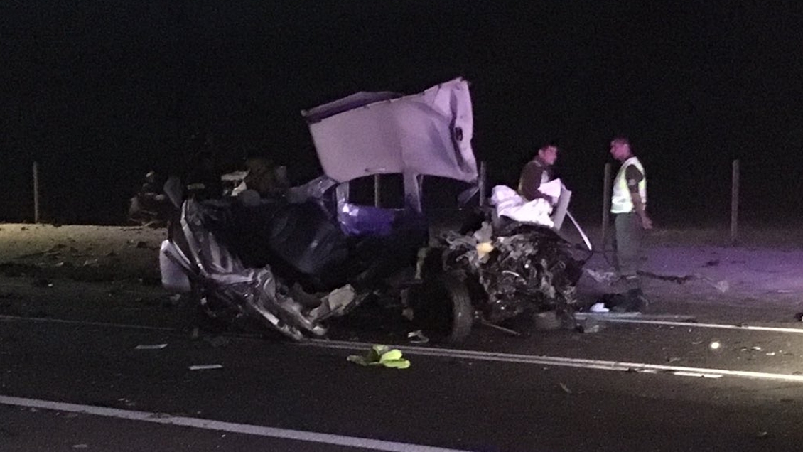 Se elevan a cuatro los muertos por colisión frontal en ruta Antofagasta-Mejillones