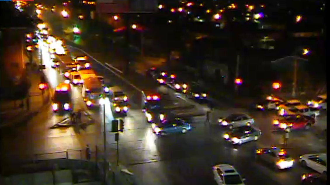 Protesta con barricadas genera cortes de tránsito en Departamental con Ruta 5 Sur