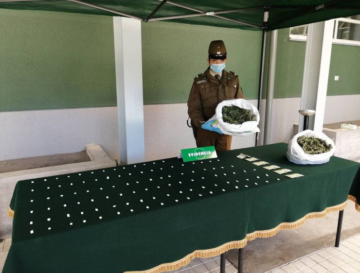 Prisión preventiva para acusado por tráfico de marihuana y pasta base en Chillán