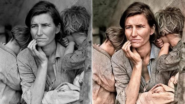 Aplicación gratuita transforma fotos en blanco y negro a color