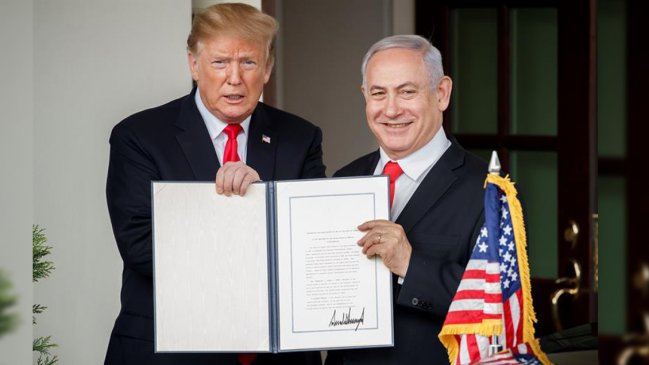 Trump reconoció los Altos del Golán como territorio israelí