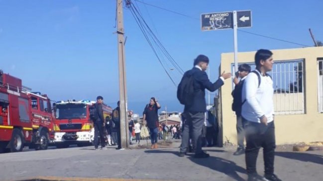 Liceo de Antofagasta fue evacuado por segunda vez en el año por malos olores