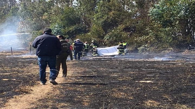 Murió en Cañete una mujer que intentó combatir sola un incendio de pastizales