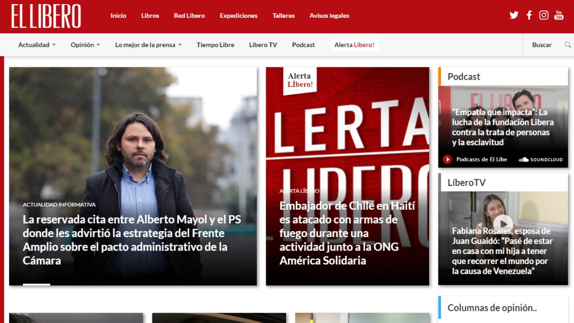 Büchi y sus socios inyectaron 400 millones a portal El Líbero