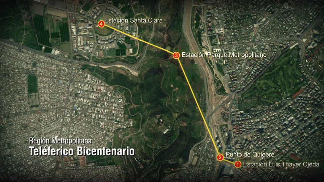 MOP llamó a concurso público para bautizar estaciones de teleférico Huechuraba-Providencia