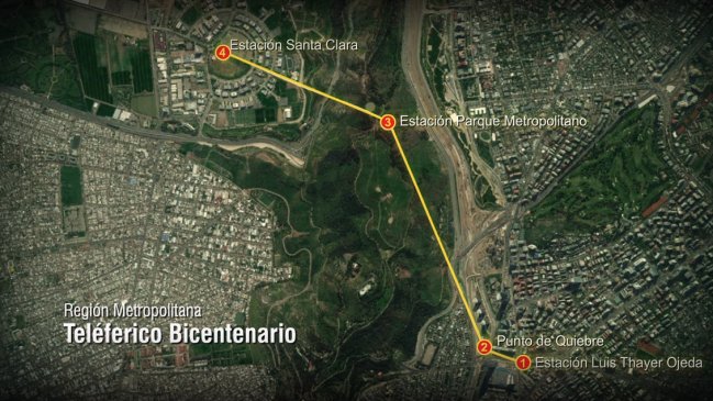 MOP llamó a concurso público para bautizar estaciones de teleférico Huechuraba-Providencia