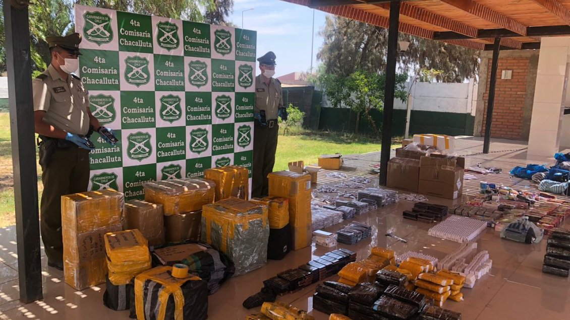 Arica: Sujetos fueron sorprendidos con más de 90 millones de pesos en especies de contrabando