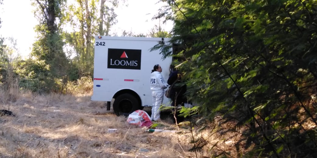 Capturan a dos sospechosos por robo a camión de valores en Talcahuano