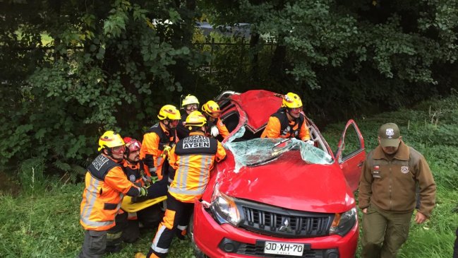 Cuatro personas lesionadas en accidente de tránsito ocurrido en Puerto Aysén