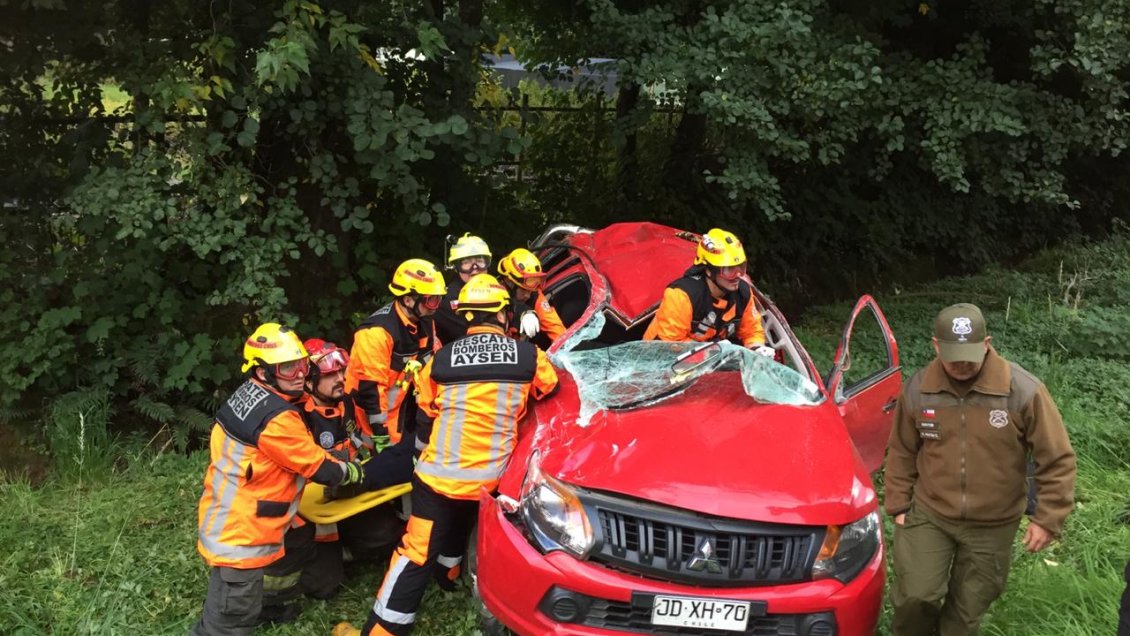 Cuatro personas lesionadas en accidente de tránsito ocurrido en Puerto Aysén