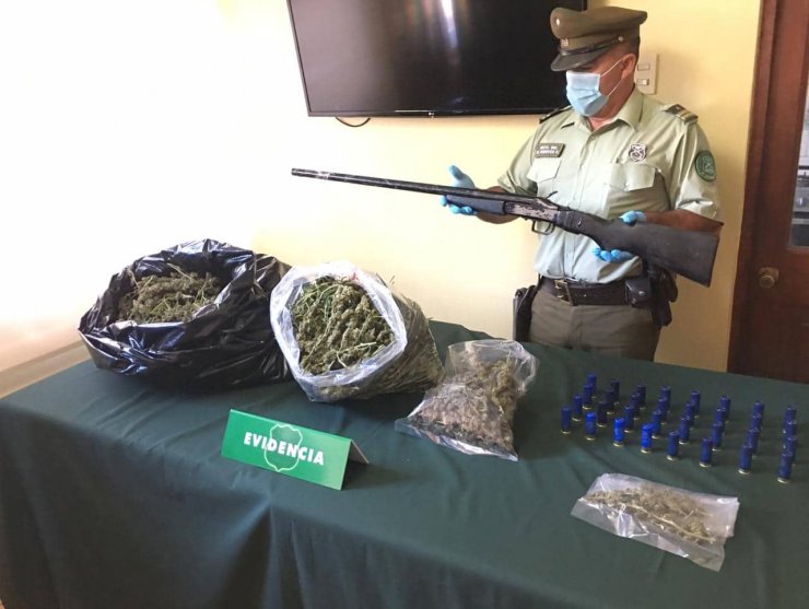 Ñuble: Formalizan a sujetos por tráfico de drogas y porte ilegal de armas en Ninquihue