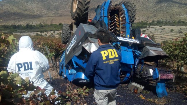 Ovalle: Trabajador murió aplastado al volcar cosechadora que manejaba