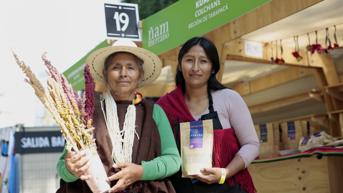 Productoras de quinua de Colchane participan en Festival de Cocina Ñam