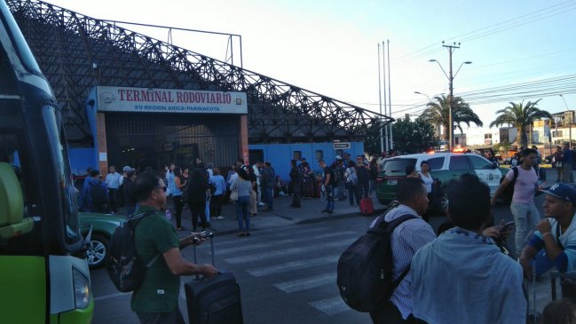 Arica: Maleta sospechosa obligó la evacuación del Terminal de Buses