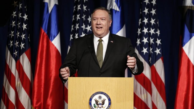 Mike Pompeo en Chile: 