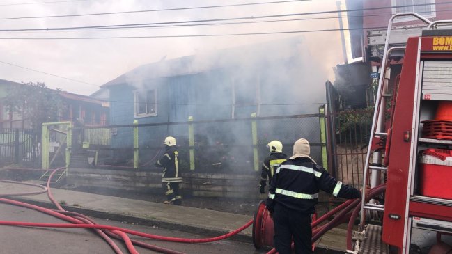Puerto Montt: Adulta mayor falleció en incendio de su vivienda
