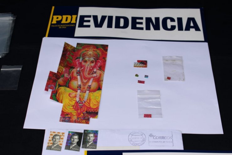 Decomisan en Chillán 397 dosis de LSD compradas en España con criptomonedas