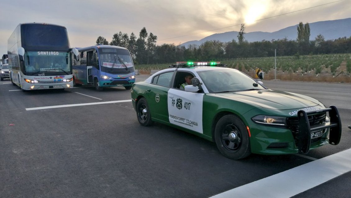 Habilitan doble vía en Ruta 90 entre San Fernando y Placilla