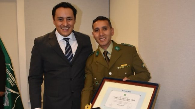 Arica: Carabinero fue premiado tras frustrar un robo estando de franco