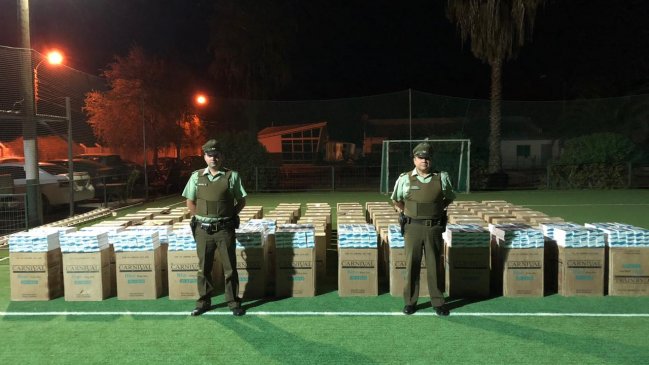 Carabineros interceptó más de 1 millón de cigarros de contrabando en ruta 5 norte