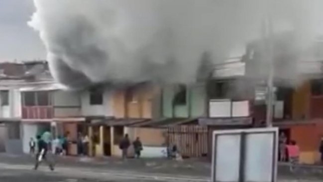 Incendio dejó 16 damnificados en Antofagasta