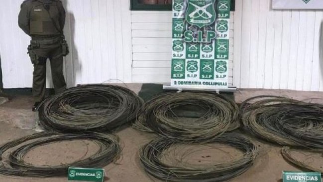 Frontel denunció el robo de 150 mil metros de cable del tendido eléctrico en Temuco