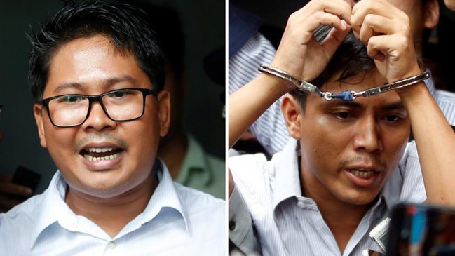 Justicia birmana confirma condena de siete años a periodistas que investigaban matanza rohingya