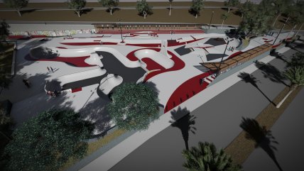  Presentan el nuevo Skatepark para el Parque Centenario de Arica.  