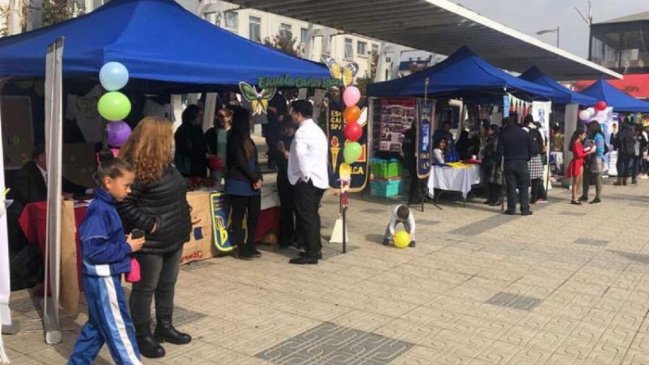 Alumnos entregaron mensajes contra la violencia escolar en Talca