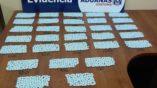 Aduanas interceptó cerca de tres mil dosis de éxtasis en paso fronterizo Ollagüe