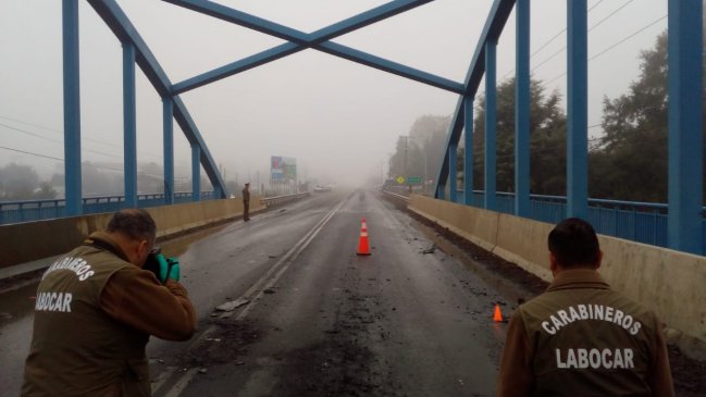 Gobierno presentará querella tras quema de vehículos y robo en peaje