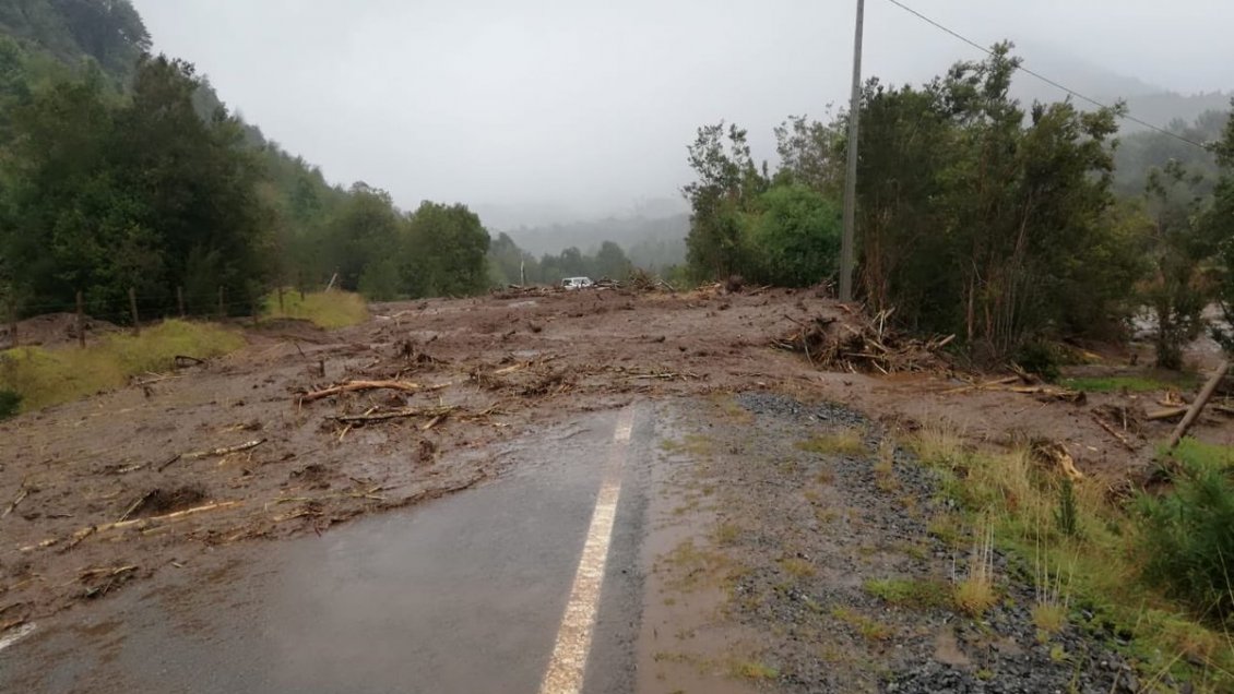 Temporal en Los Lagos: 477 personas y 64 viviendas afectadas