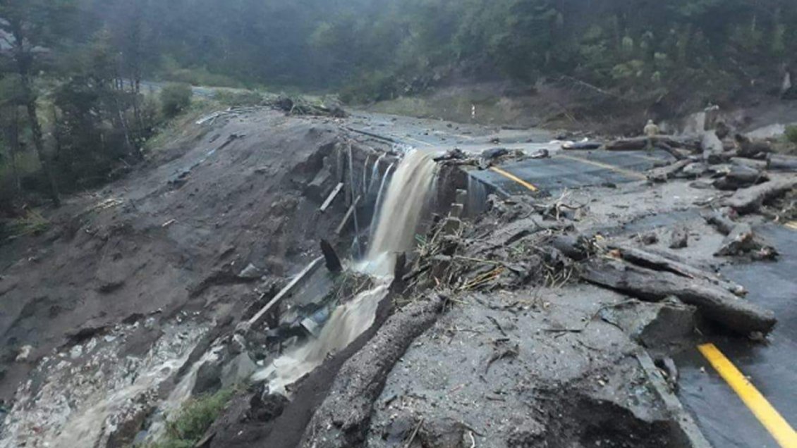 Las consecuencias del sistema frontal en el sur del país