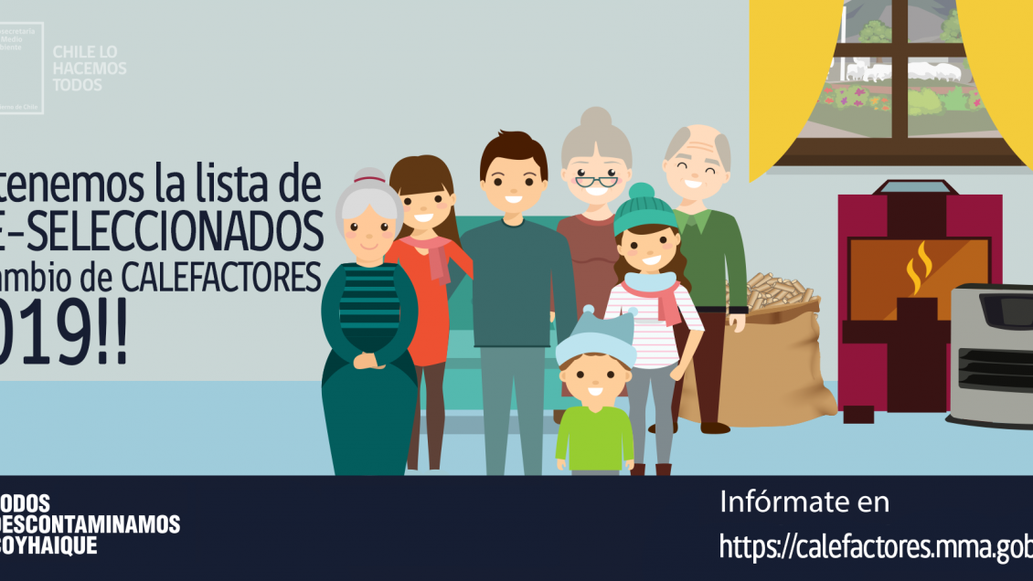 Más de 2.200 hogares preseleccionados para recambio de calefactores en Coyhaique