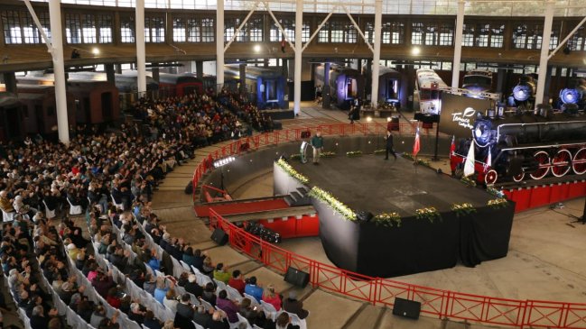 Inauguran restaurada Casa de Máquinas del Museo Nacional Ferroviario de Temuco