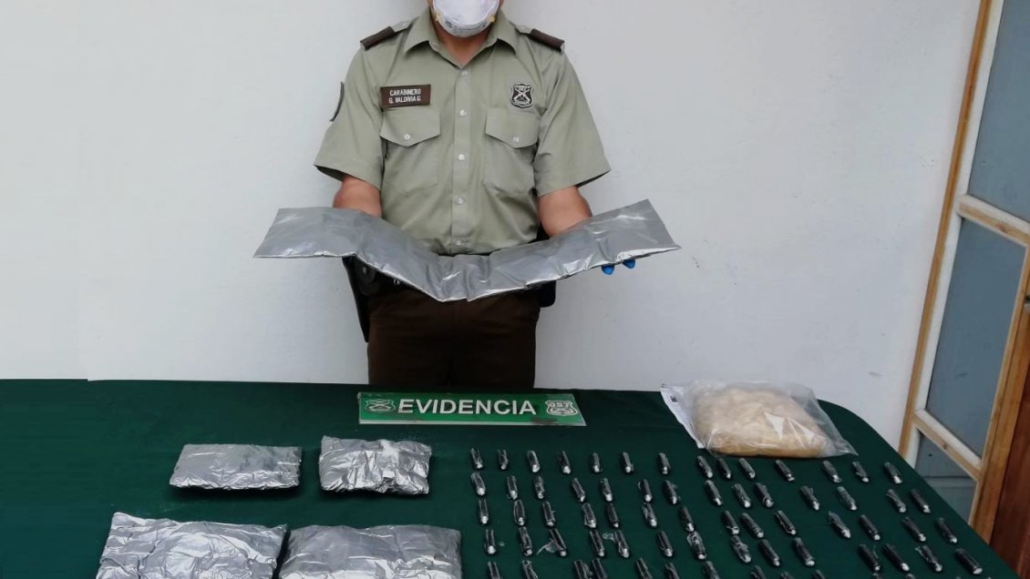 46 mil dosis de cocaína fueron sacadas de circulación en Arica