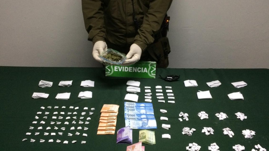 Carabineros desbarató banda dedicada al tráfico de drogas en Curicó