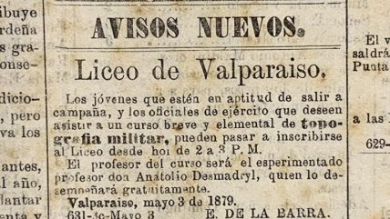  Valparaíso: Historiador revive Guerra del Pacífico en Twitter  