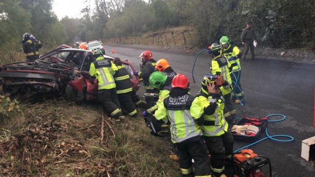 Padre e hijo mueren en un accidente de tránsito en la comuna de Cunco