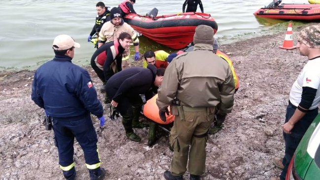 Chimbarongo: Bomberos recuperó cuerpo de hombre extraviado en embalse Convento Viejo