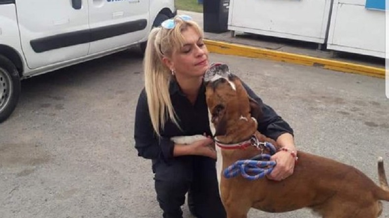 Policía encaró a mujer por maltrato a su mascota: 