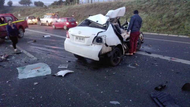 Un fallecido y cuatro heridos dejó accidente de tránsito en Chiloé