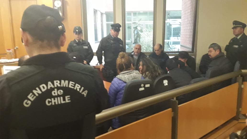 Formalizaron a nueve personas acusadas del robo a un banco en Talca