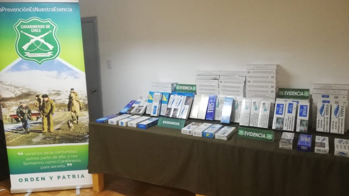 Incautan cinco millones de pesos en cigarrillos ingresados ilegalmente al país