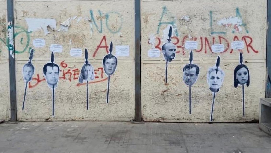 Diputados denuncian amenazas de muerte tras aparición de sus fotos atravesadas por lanzas