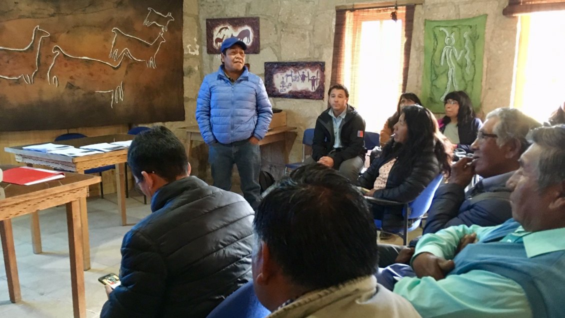 Presentan solución de aguas lluvias a ciudadanos de Caspana en la Provincia El Loa