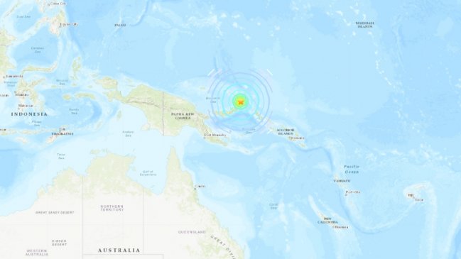 Terremoto de magnitud 7,5 Richter sacude el este de Papúa Nueva Guinea