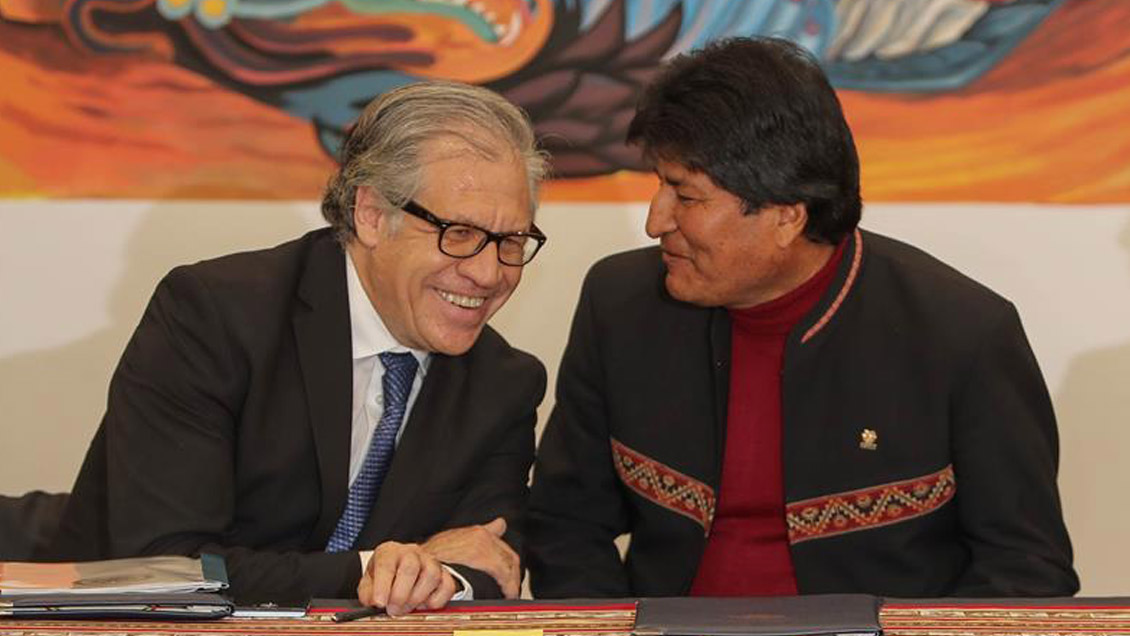 Secretario general de la OEA respaldó nueva candidatura de Evo Morales