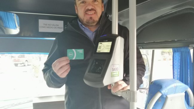 En Temuco podrán pagar el pasaje a través del celular o tarjeta