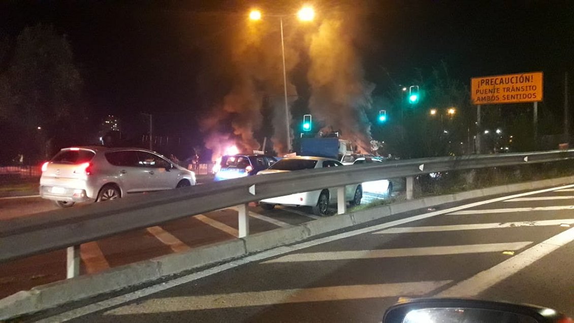 Barricadas en varios puntos de Concepción complican el tránsito